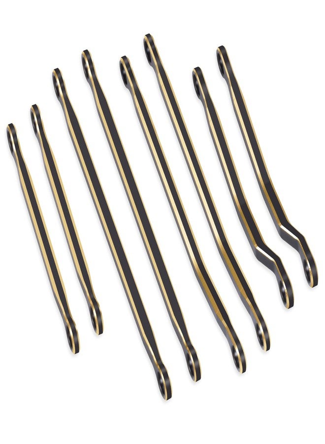 JGGZONE 8PCS TRX4M Brass High Clearance Chassis Links Set Black Coating Link Counterweight Heightened Link Rod Kit Linkage Set for 1/18 RC Crawler TRX4M High Trail K10 F150 - Image 4